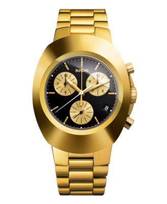 Rado - Watch, Men's Original Chronograph Stainless Steel PVD Bracelet R12949153
