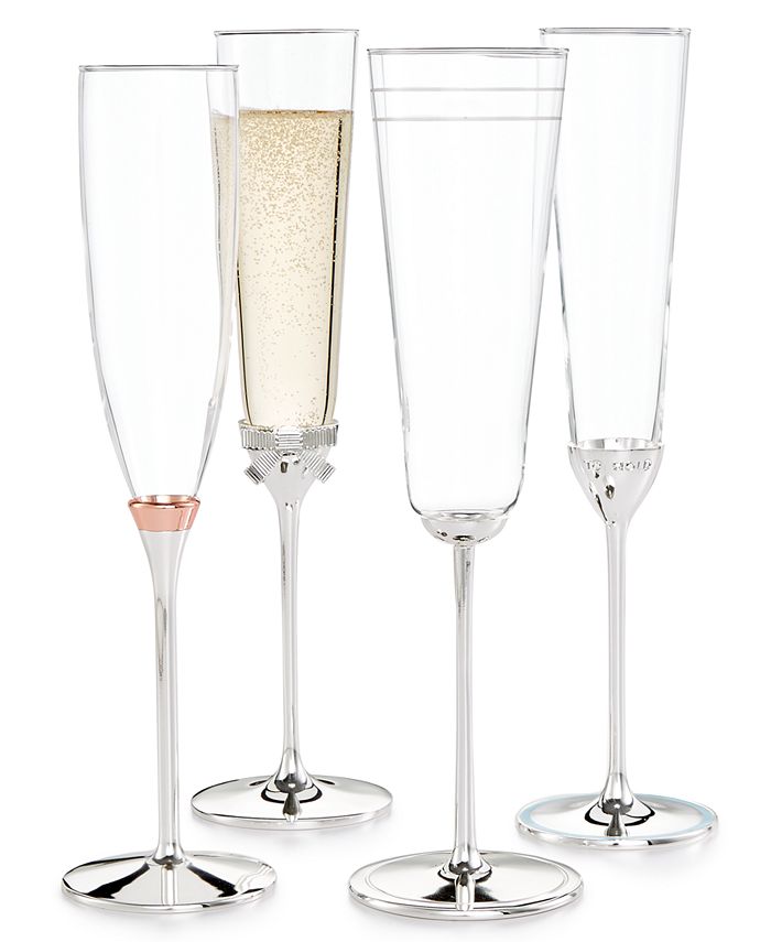 PRADA New York Champagne Flutes - 2 Sets