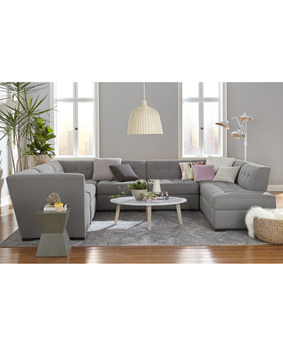 Roxanne II Performance Fabric Modular Furniture Collection, Created for Macy&#39;s - Furniture - Macy&#39;s