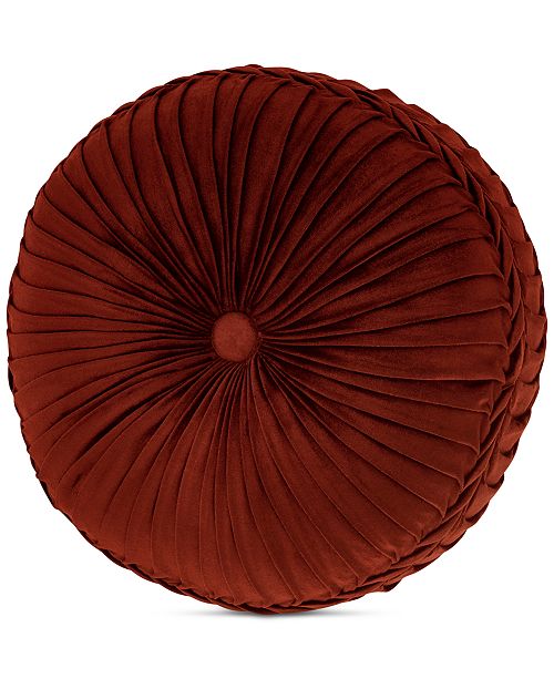 J Queen New York Rosewood Burgundy 15 X 4 Round Decorative