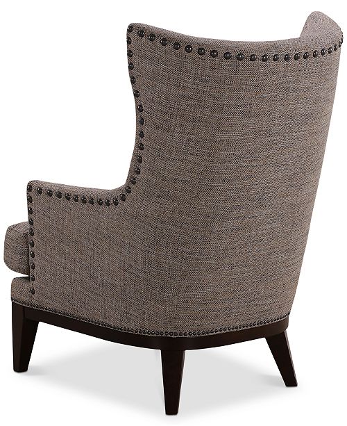Furniture Roselake Fabric Accent Chair & Ottoman Set, Created for Macy