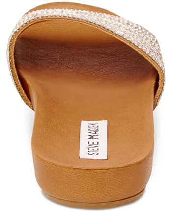 Steve madden dazzle embellished slide sale sandal