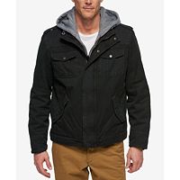 Levis Men's Sherpa Lined Two Pocket Hooded Trucker Jacket
