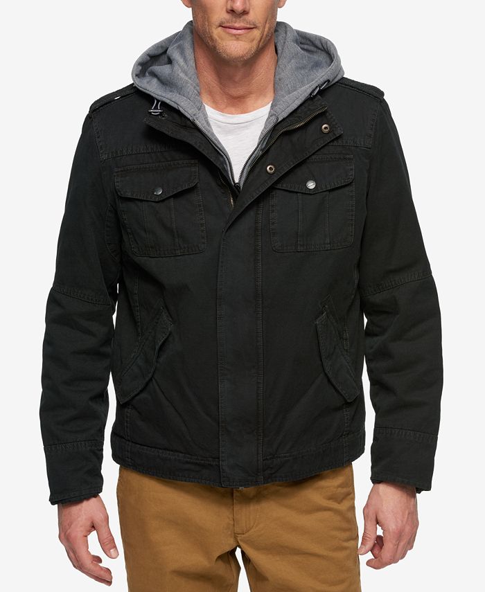 Levi's Men's Sherpa Lined Two Pocket Hooded Trucker Jacket & Reviews - Coats  & Jackets - Men - Macy's