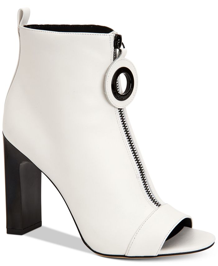 Calvin klein peep cheap toe booties