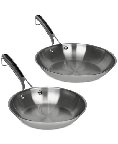 Revere® Copper Confidence Core™ 2-Pc. Stainless Steel Stainless Steel Fry Pan Set
