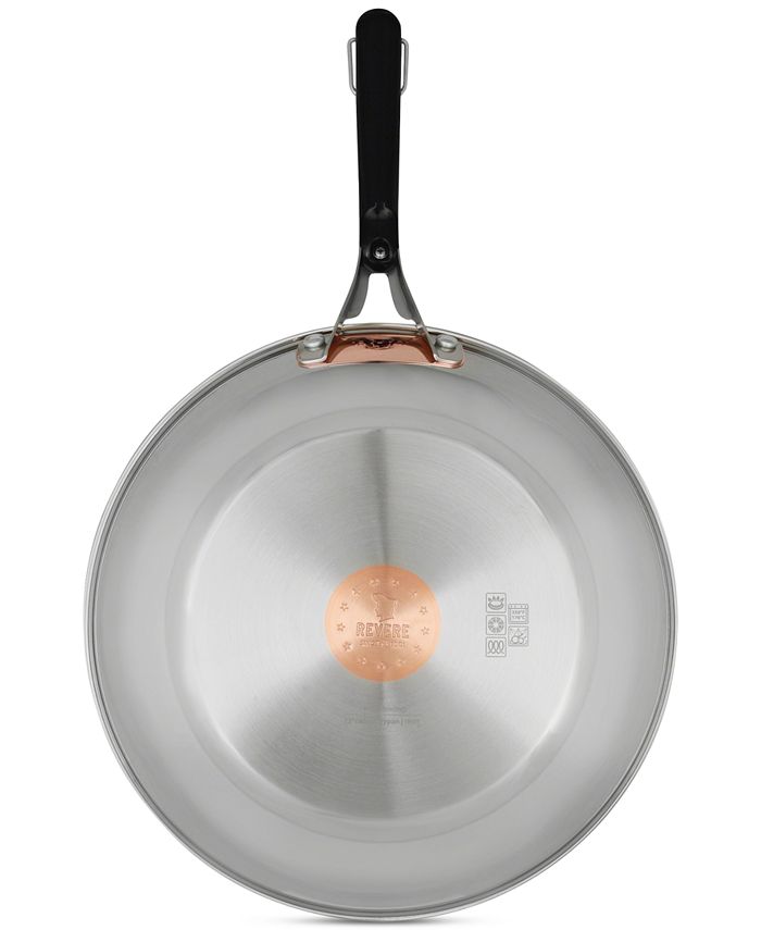 Revere Copper Confidence Core™ 12" Stainless Steel Frying Pan Macy's