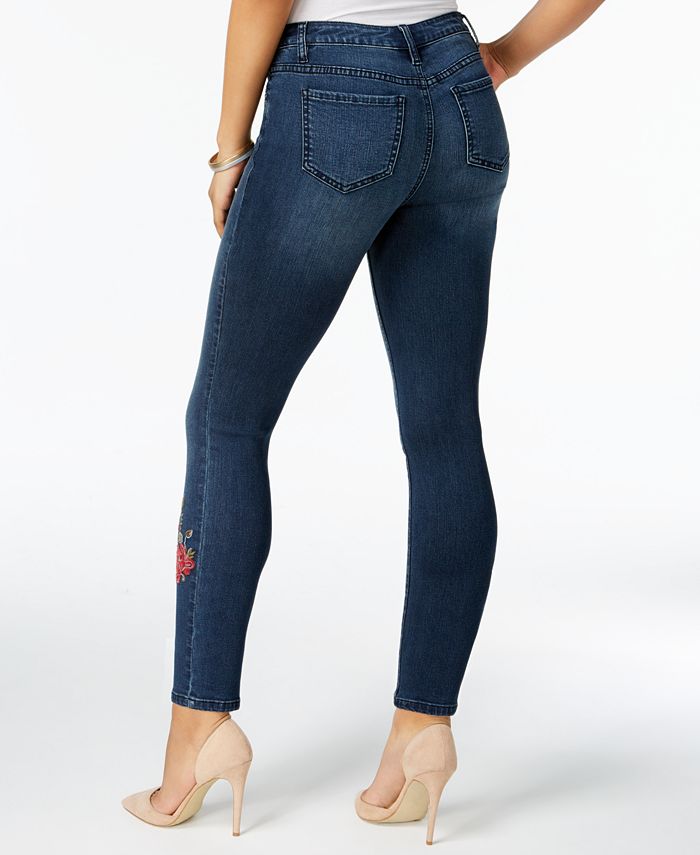 Earl Jeans Skinny AnkleLength Embroidered Jeans Macy's