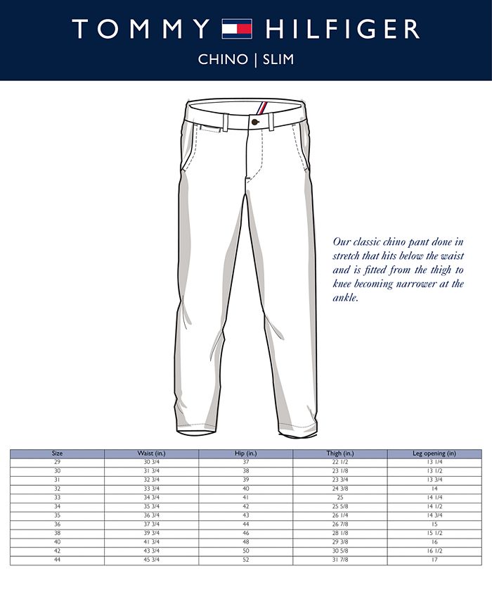 Tommy Hilfiger Men's TH Flex Stretch SlimFit Chino Pants, Created for