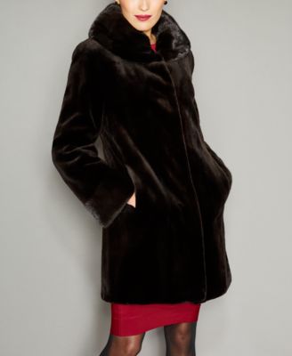 Sheared Mink Fur Reversible Coat 
