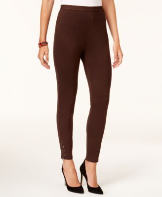 Style & Co - Zip-Hem Leggings