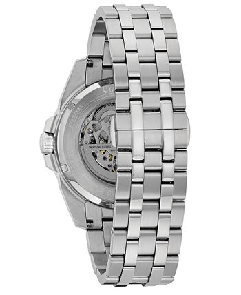 Bulova - Men's Automatic Stainless Steel Bracelet Watch 43mm 96A187