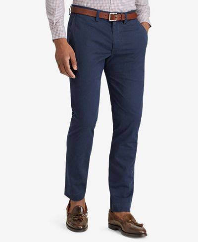 Polo Ralph Lauren Men's Straight-Fit Bedford Stretch Chino Pants ...