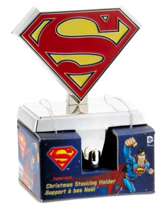 Kurt Adler 19" Superman Logo Appliqué Stocking - Tree Treasures