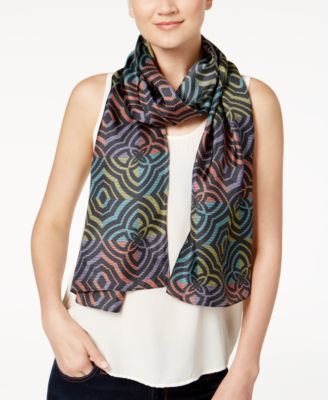 Echo - Geo Medallion Silk Oblong Scarf