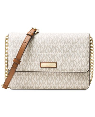 MICHAEL Michael Kors Signature Large Gusset Crossbody - Handbags & Accessories - Macy&#39;s