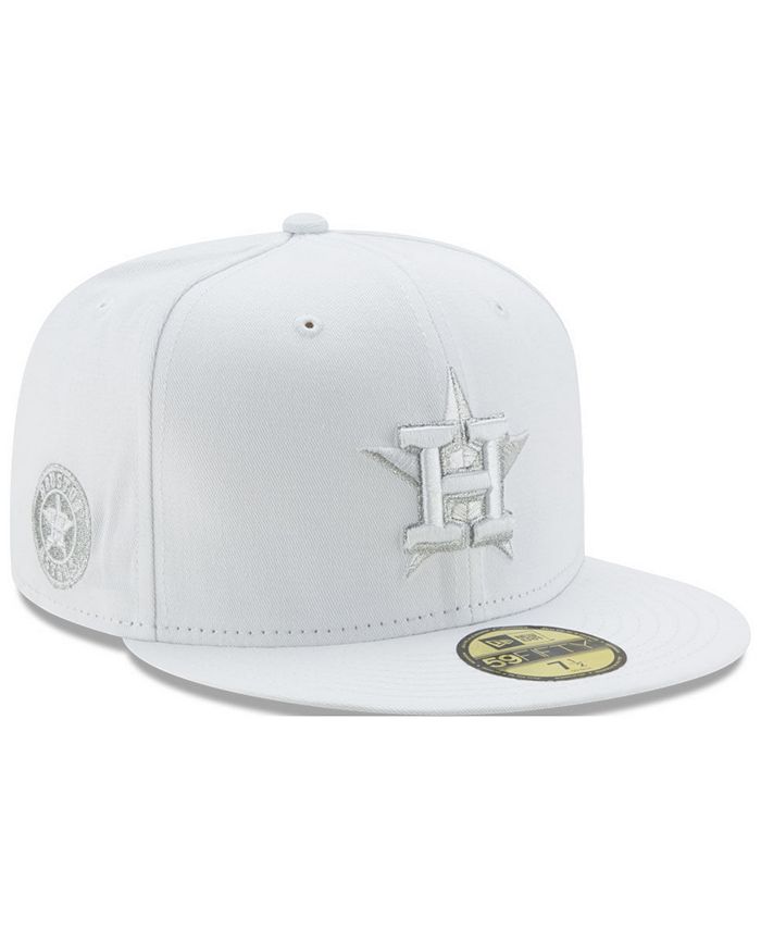 New Era Houston Astros Heather Black White 59FIFTY Fitted Cap - Macy's