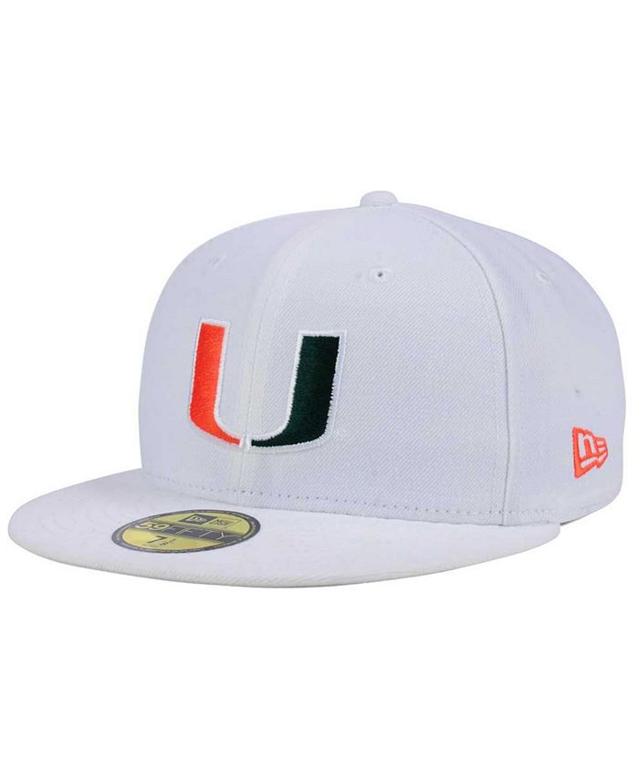 New Era Miami Hurricanes AC 59FIFTY Fitted Cap - Macy's