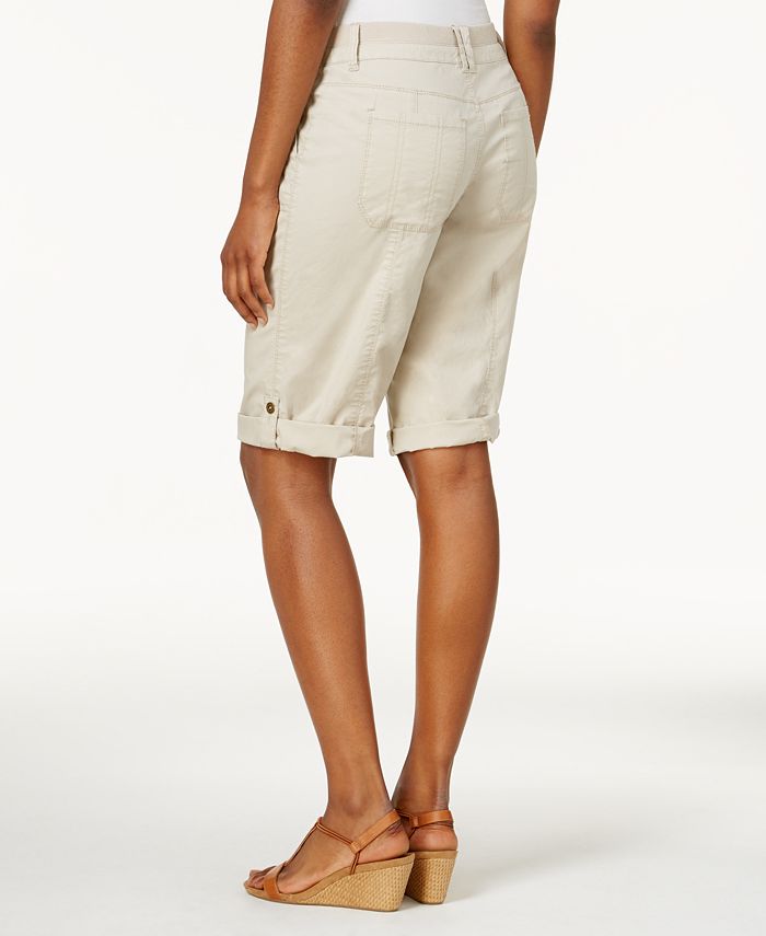 Style & Co Knit-Waistband Bermuda Shorts, Created for Macy's - Macy's