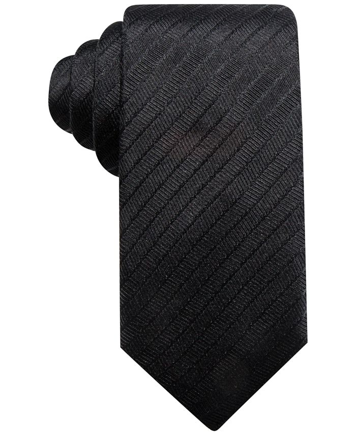 Alfani Men's Stripe Silk Slim Tie, Created for Macy's - Macy's
