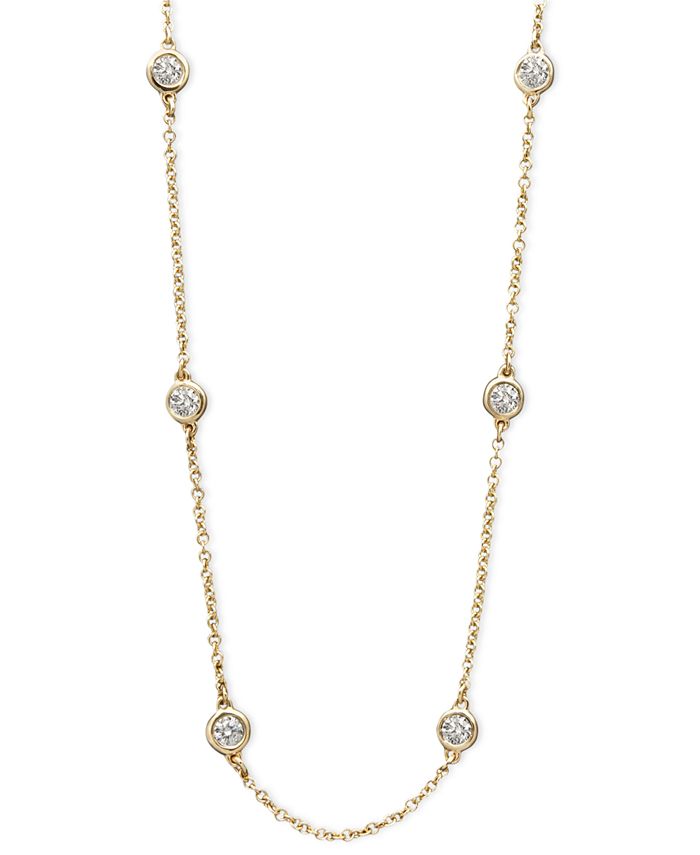 EFFY Collection Trio by EFFY® Diamond Station Necklaces - Macy's