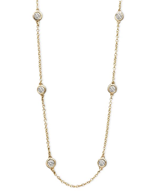 EFFY Collection Trio by EFFY® Diamond Station Necklaces & Reviews ...
