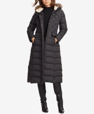 hooded down coat womens