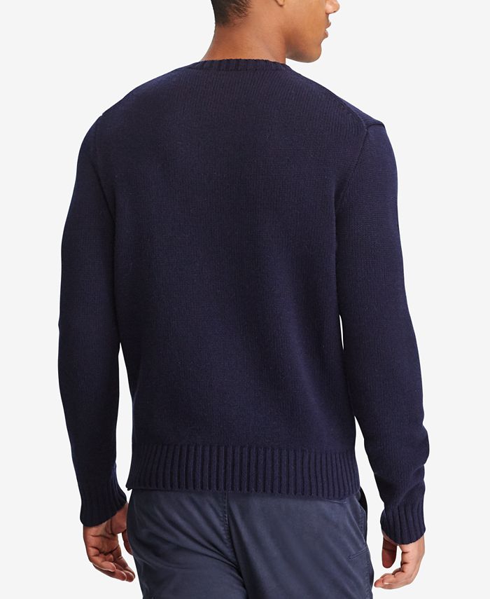 Polo Ralph Lauren Men's Iconic Polo Bear Wool Sweater - Macy's