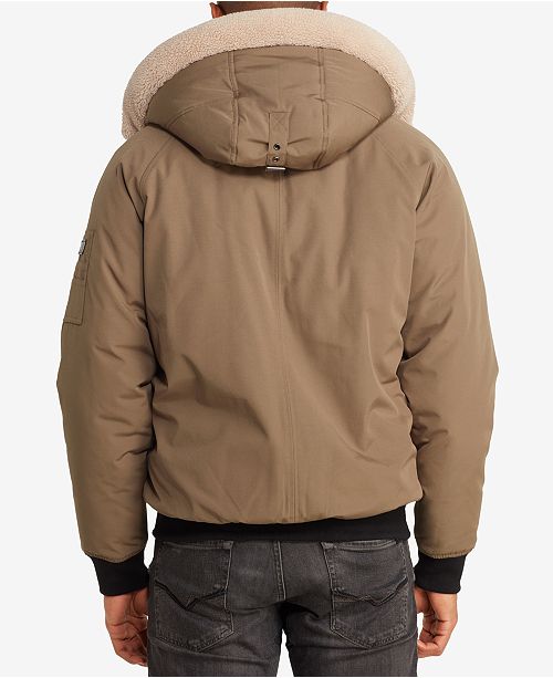 Sean John Men S Hooded Bomber Jacket Reviews Coats Jackets