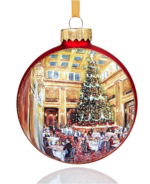 Holiday Lane Chicago Walnut Room Ornament Created For