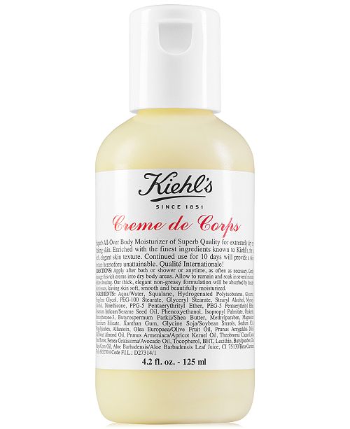 Kiehl&#39;s Since 1851 Creme de Corps, 4.2-oz. & Reviews - Skin Care - Beauty - Macy&#39;s