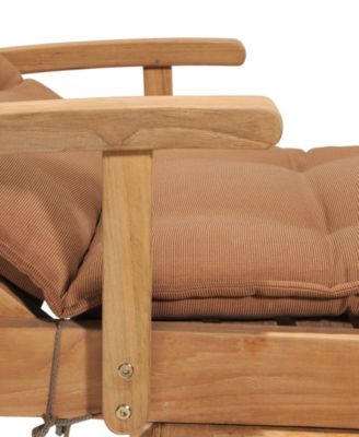 Bristol Outdoor Teak 3-Pc. Chaise Set (2 Chaise Lounge and 1 End Table), Created for Macy's 