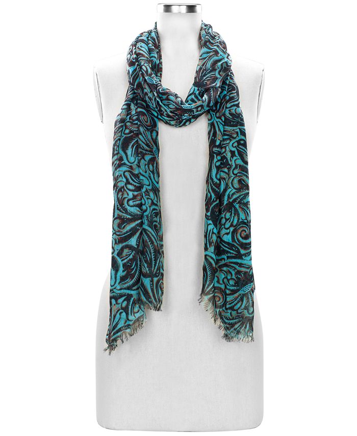 Patricia Nash TurquoisePrint Scarf Macy's