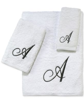 Monogram Silver Script 3-Pc. Towel Set