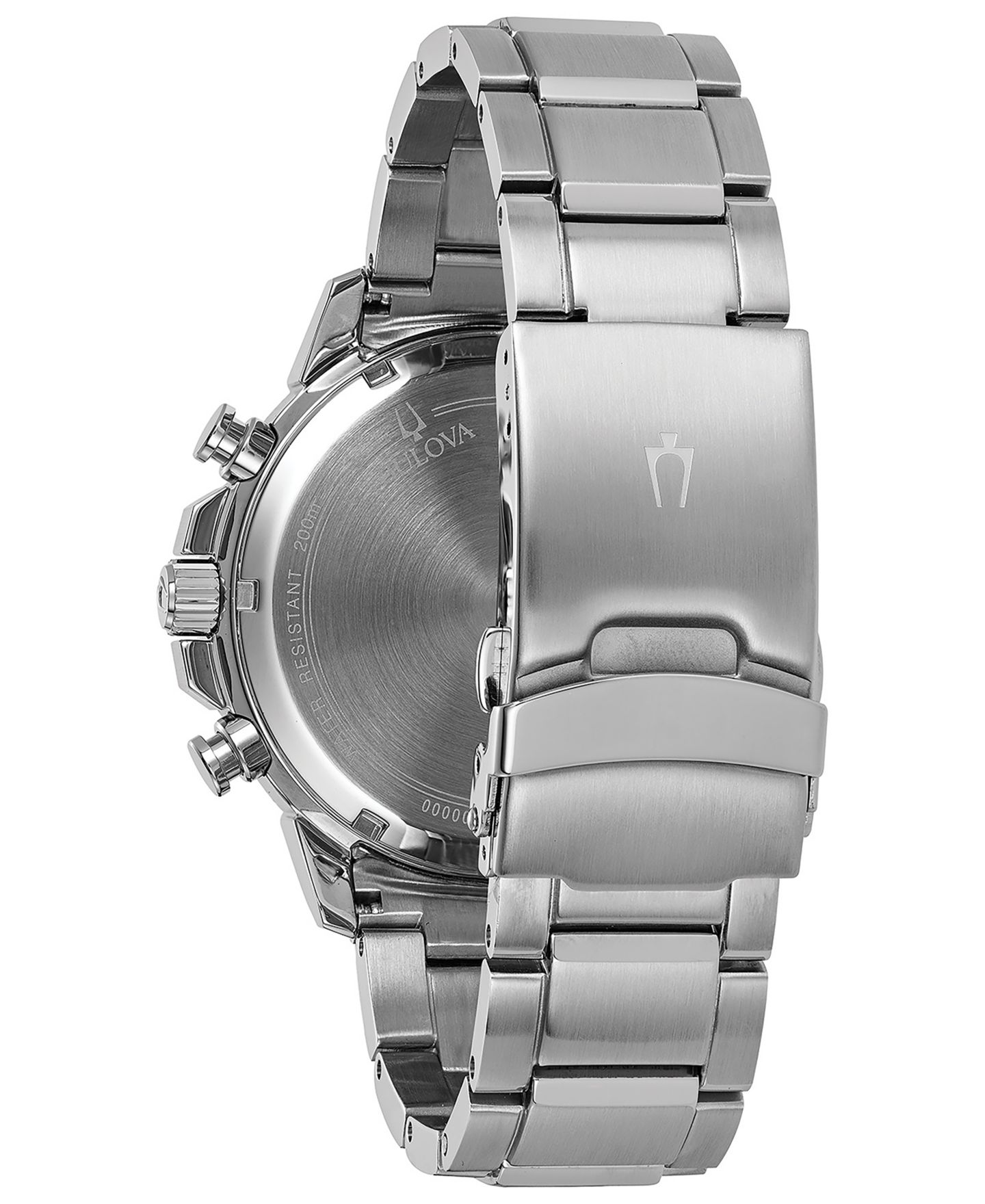 Мужские часы Bulova Chronograph Marine Star Stainless Steel Bracelet Watch 45mm — фото 3