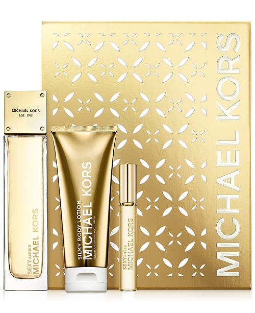 Michael Kors 3-Pc. Sexy Amber Gift Set - All Perfume - Beauty - Macy's