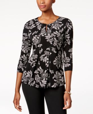 macys charter club petite tops