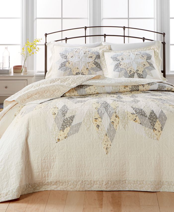 Martha Stewart Collection CLOSEOUT! Starburst King Bedspread, Created