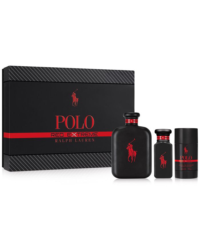 Ralph Lauren Men's 3-Pc. Polo Red Extreme Gift Set - Macy's