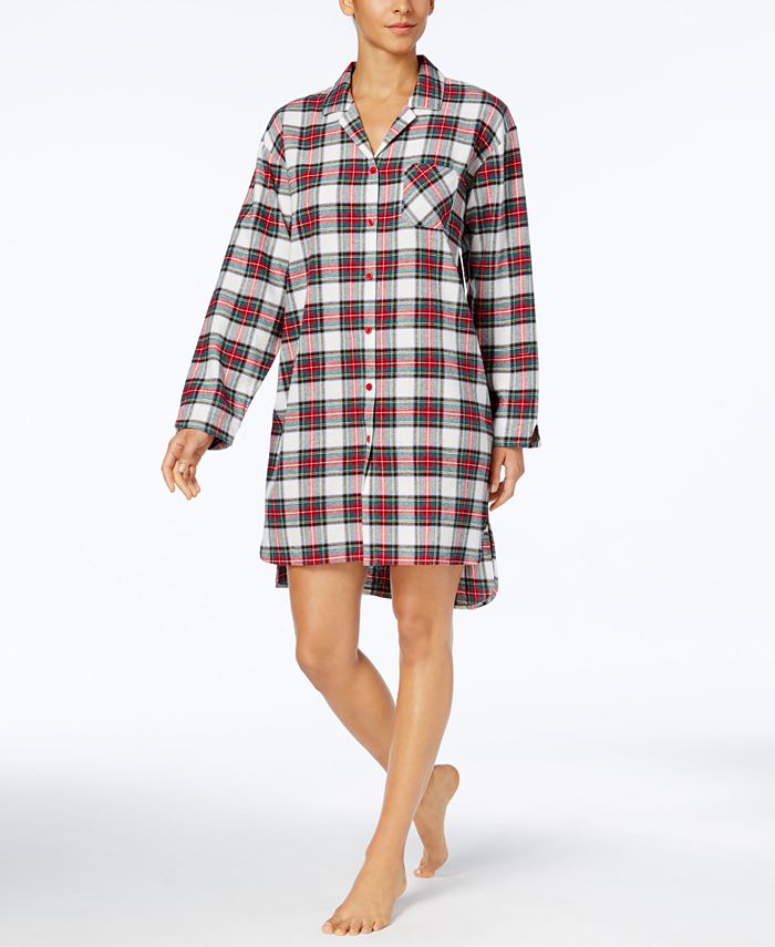 Charter Club Cotton Flannel Sleepshirt, Created for Macy's Macy's