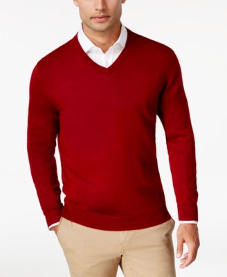 red sweater mens outfit