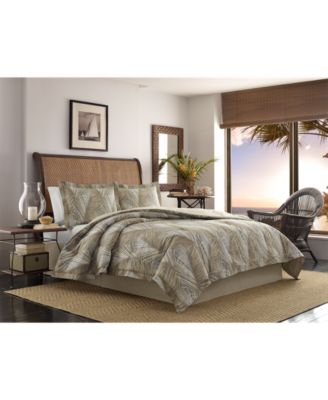 Tommy Bahama Home Raffia Palms Cotton Reversible 3-Pc. King Duvet Cover ...