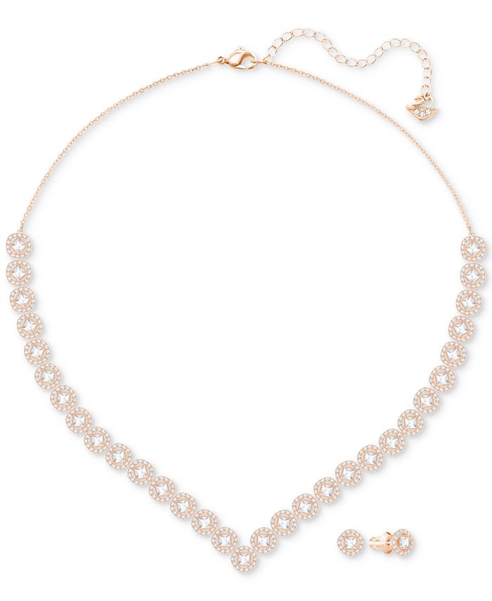 Swarovski Crystal Collar Necklace & Stud Earrings Set & Reviews ...