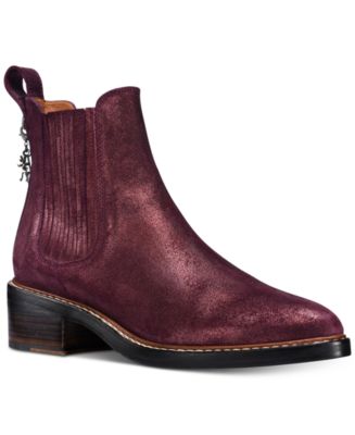 Coach hot sale burgundy boots