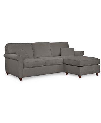 Macys grey deals sectional couch