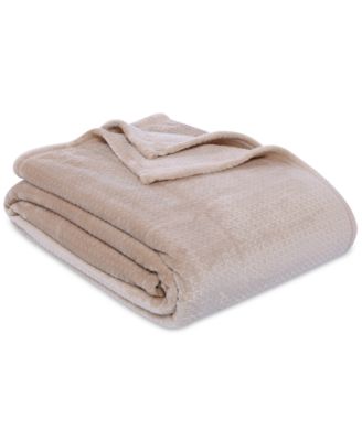 Berkshire - VelvetLoft Textured Grid Plush Twin Blanket