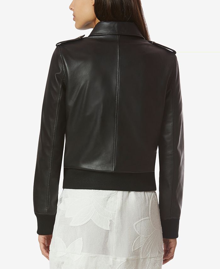 Avec Les Filles Leather Bomber Jacket Macy's