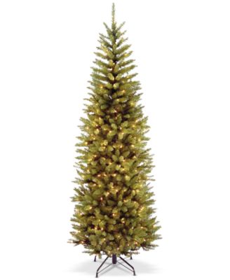 National Tree Company - 7' Kingswood Fir Pencil Hinged Tree With 300 Clear Lights