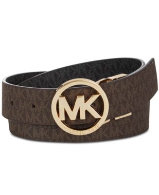アメリカ限定★Michael Kors★モノグラムベルト Michael Kors Reversible Logo with Logo Buckle Belt - Macy's