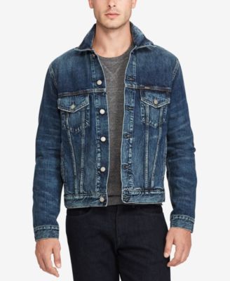 polo ralph lauren denim sherpa jacket